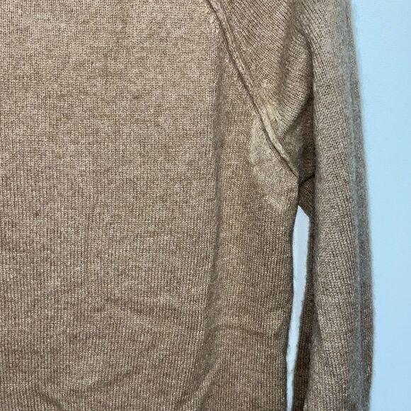 Lord & Taylor Women's Tan 100% Cashmere Knit Long Sleeve Pullover Sweater Small - Picture 9 of 9